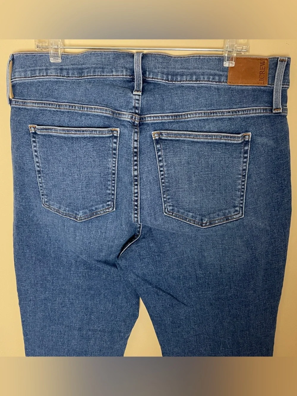 J. Crew Toothpick Jeans Women's 34 High Rise Bluebell Wash BP391 Stretch Denim